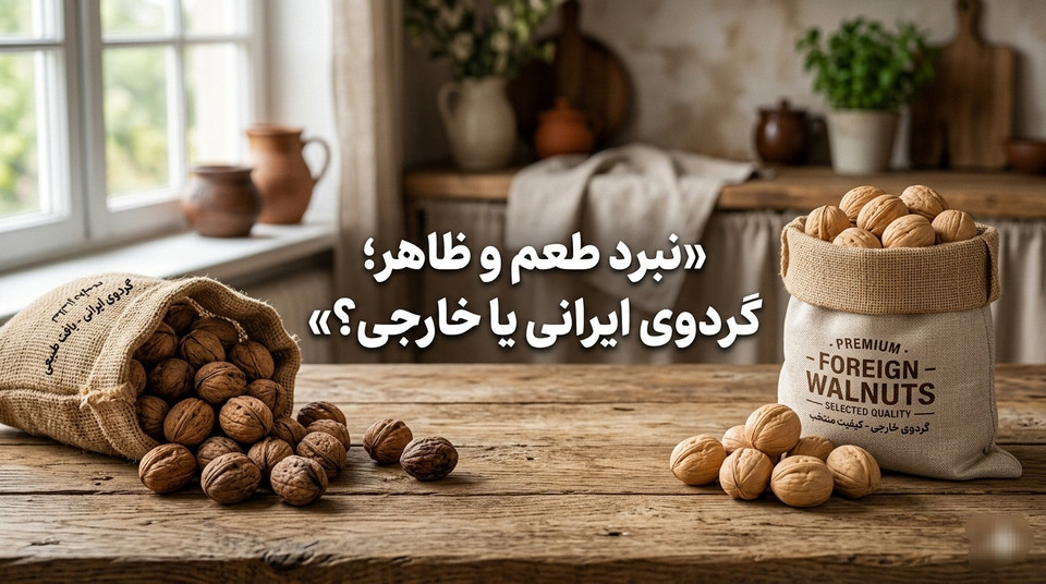 تفاوت گردوی ایرانی و خارجی