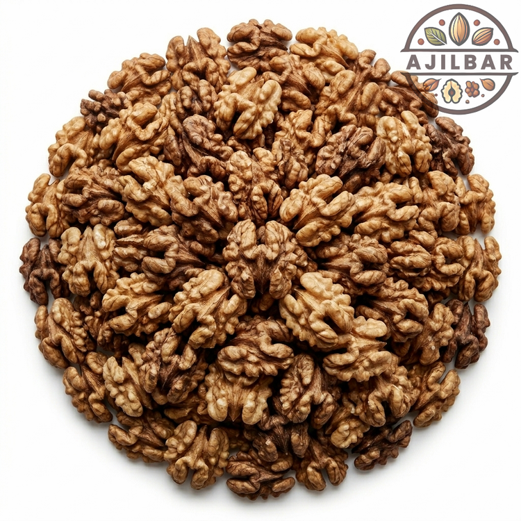خرید مغز گردوی سفید آذرشهر درجه یک و لوکس با قیمت روز و ارسال سریع آجیل بار مناسب مصرف و پذیرایی